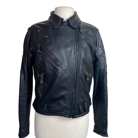 Harley Davidson L Limited Edition Moto Jacket Vintage black classic - Picture 4 of 12